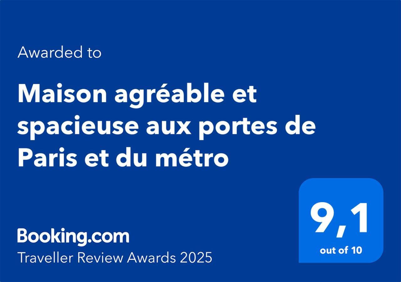 Maison Agreable Et Spacieuse Aux Portes De Paris Et Du Metro Saint-Ouen  Exterior foto